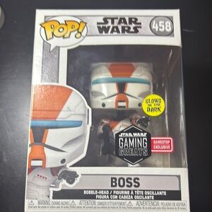 Funko Star Wars Boss Gaming Greats Bobble-Head - White and Orange